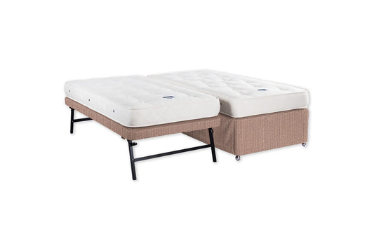 The Tarka Trundle Bed and Mattress | Jute_Linen - Dune