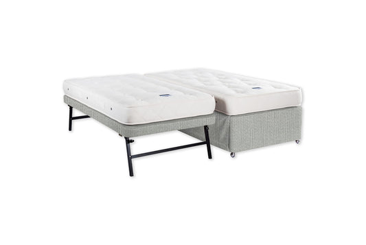 The Tarka Trundle Bed and Mattress | Jute_Linen - Mist