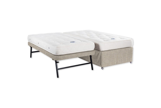 The Tarka Trundle Bed and Mattress | Jute_Linen - Straw