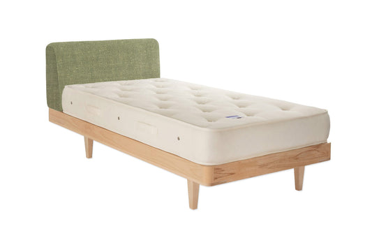 The Appledore Bed | Slubby_Linen - Pesto