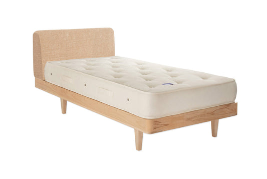 The Appledore Bed | Slubby_Linen - Powder