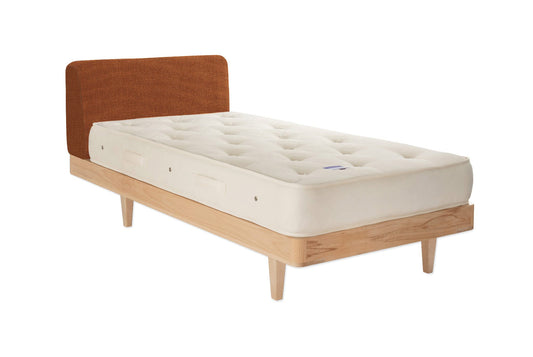 The Appledore Bed | Washed_Linen - Tangerine