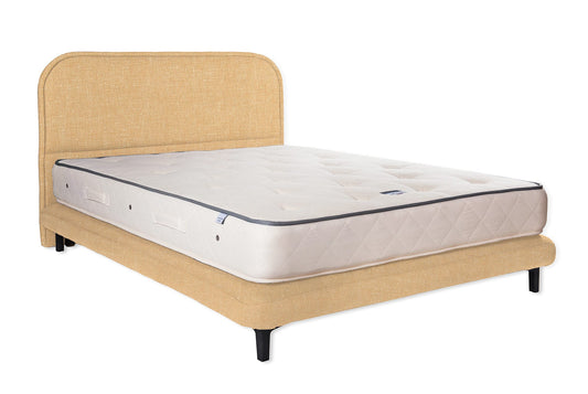 The Ashford Bed | Slubby_Linen - Havana