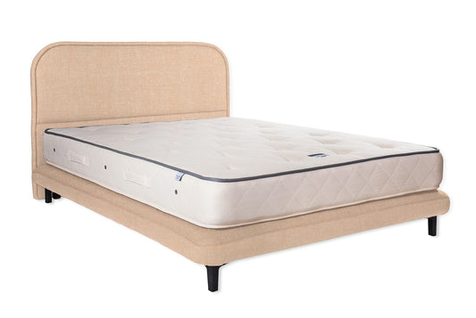 The Ashford Bed | Slubby_Linen - Powder