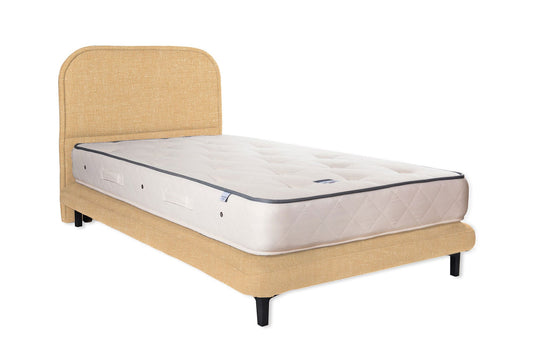 The Ashford Bed | Slubby_Linen - Havana