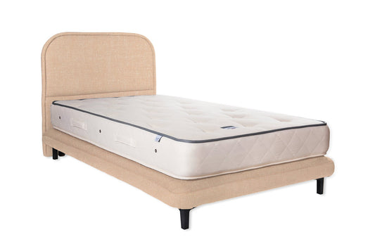 The Ashford Bed | Slubby_Linen - Powder