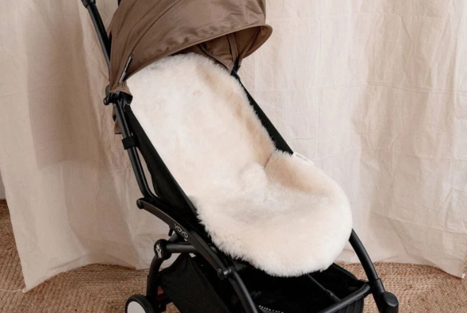 stokke lambskin liner Luxury Merino Sheepskin Pram Liner