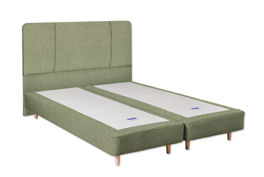 The Carrick Child Bed | Slubby_Linen - Pesto
