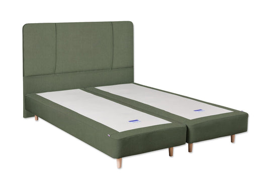 The Carrick Child Bed | Cotton_Velvet - Eucalyptus