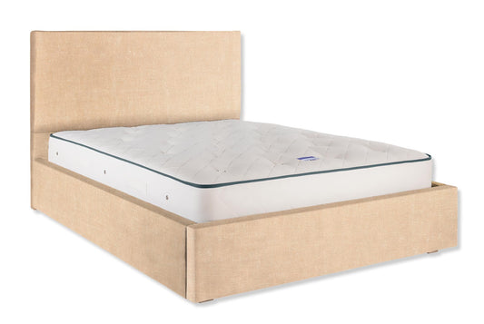 The Dartmouth Bed | Slubby_Linen - Powder