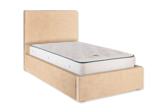 The Dartmouth Bed | Slubby_Linen - Powder