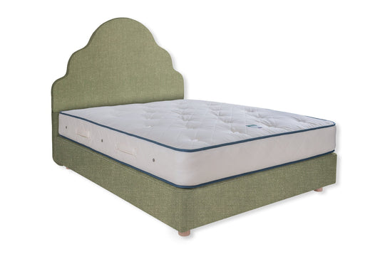 The Ebford Bed | Slubby_Linen - Pesto