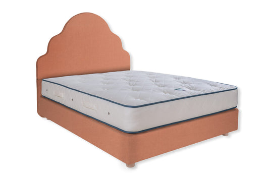 The Ebford Bed | Cotton_Velvet - Rosewater