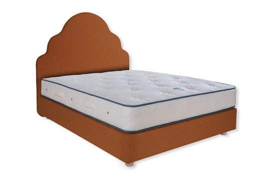 The Ebford Bed | Washed_Linen - Tangerine