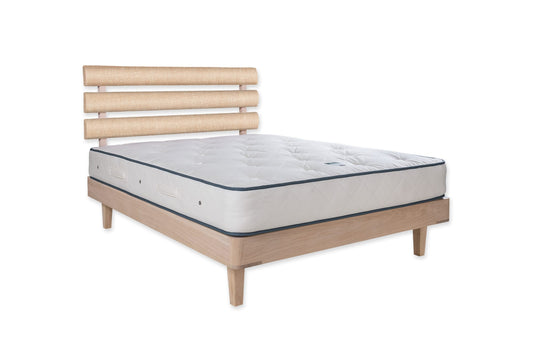 The Great Torrington Bed | Slubby_Linen - Powder