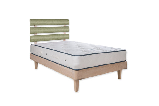 The Great Torrington Bed | Slubby_Linen - Pesto