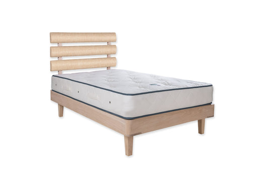 The Great Torrington Bed | Slubby_Linen - Powder