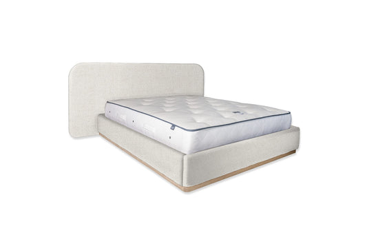 The Halstock Bed | Linara_Cotton_Linen - Porridge