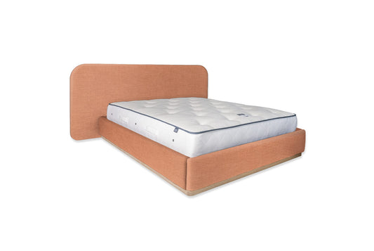 The Halstock Bed | Cotton_Velvet - Rosewater