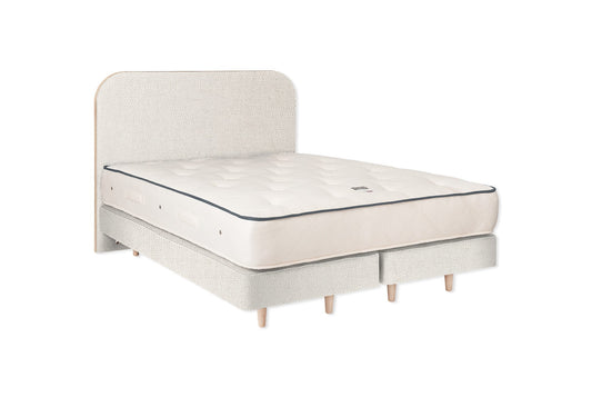 The Heybrook Bed | Linara_Cotton_Linen - Porridge