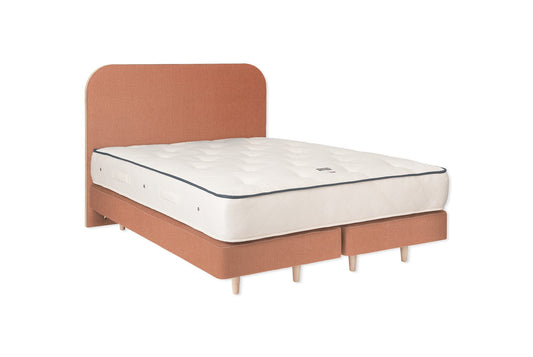 The Heybrook Bed | Cotton_Velvet - Rosewater