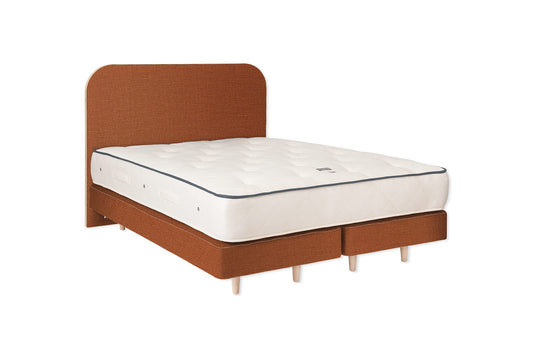 The Heybrook Bed | Washed_Linen - Tangerine