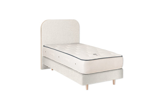 The Heybrook Bed | Linara_Cotton_Linen - Porridge