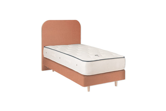 The Heybrook Bed | Cotton_Velvet - Rosewater
