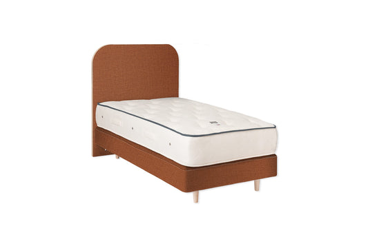 The Heybrook Bed | Washed_Linen - Tangerine
