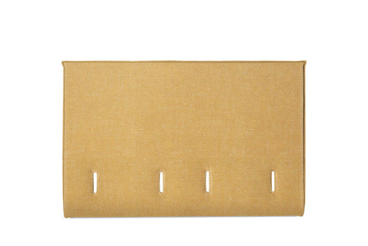 The Low Prideaux Headboard | Slubby_Linen - Tobacco