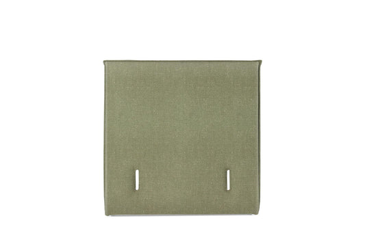 The Low Prideaux Headboard | Slubby_Linen - Pesto