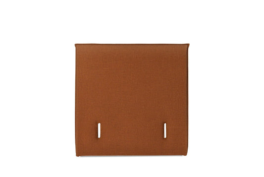 The Low Prideaux Headboard | Washed_Linen - Tangerine