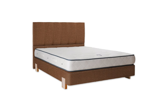 The Lydford Bed | Slubby_Linen - Clove