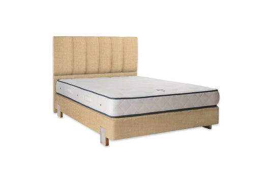 The Lydford Bed | Slubby_Linen - Havana