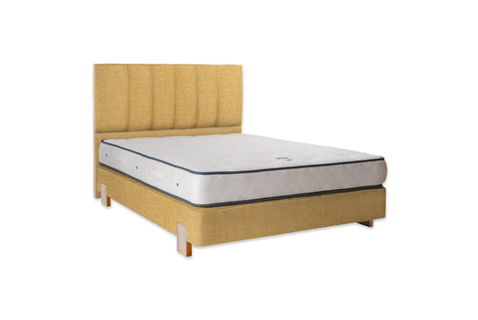 The Lydford Bed | Slubby_Linen - Tabacco