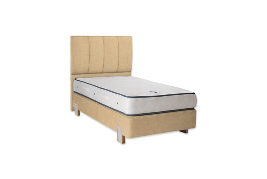 The Lydford Bed | Slubby_Linen - Havana