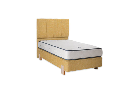The Lydford Bed | Slubby_Linen - Tabacco