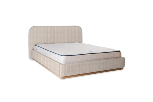 The Narrow Halstock Bed | Bouclé - Stripe