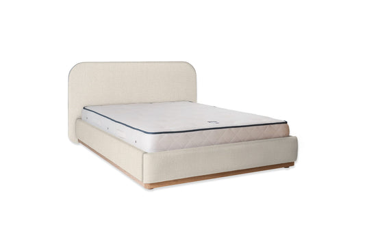 The Narrow Halstock Bed | Washed_Linen - Oatmeal