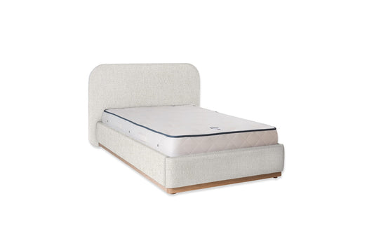 The Narrow Halstock Bed | Linara_Cotton_Linen - Porridge