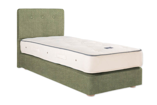 The Buckland Bed | Slubby_Linen - Pesto