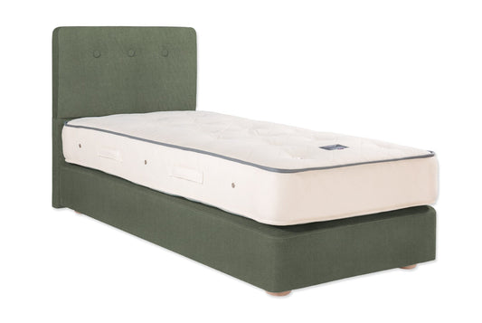 The Buckland Bed | Cotton_Velvet - Eucalyptus
