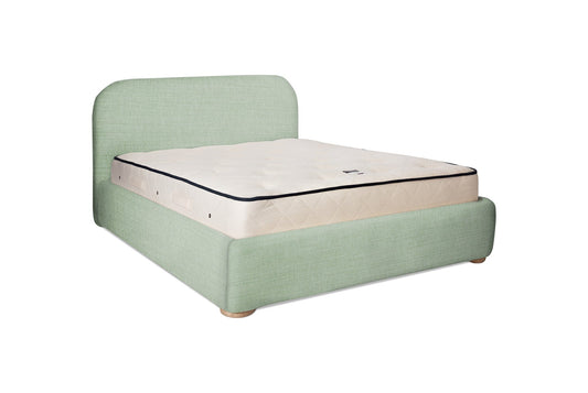 The Budleigh Bed | Linara_Cotton_Linen - Seaglass
