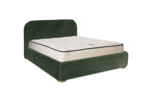 The Budleigh Bed | Cotton_Velvet - Anthracite