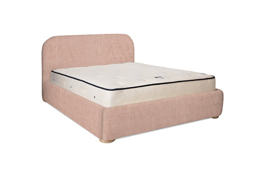 The Budleigh Bed | Washed_Linen - Blossom