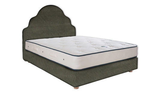 The Ebford Bed | Cotton_Velvet - Anthracite