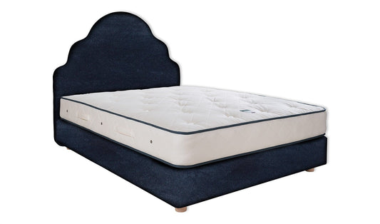 The Ebford Bed | Cotton_Velvet - Marine