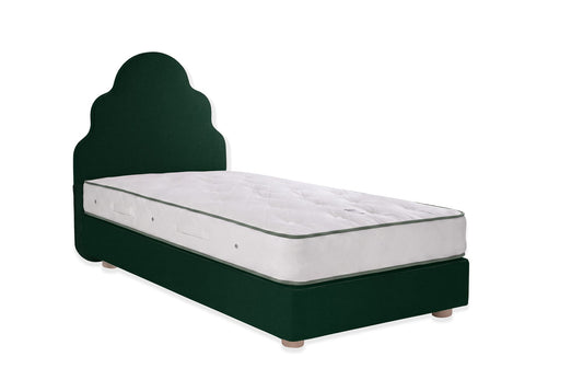 The Ebford Bed | Cotton_Velvet - Evergreen