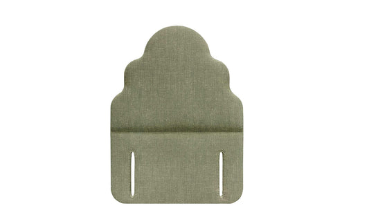 The Ebford Headboard | Slubby_Linen - Pesto