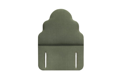The Ebford Headboard | Cotton_Velvet - Eucalyptus